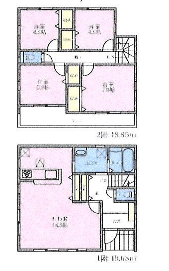 建物参考間取り 98.53u 1560万円