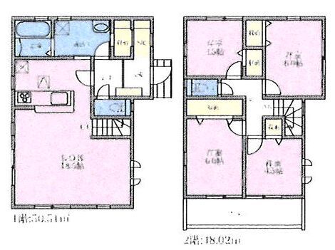 建物参考間取り 98.53u 1590万円